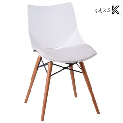 صندلی پايه چوبی با تشک شل